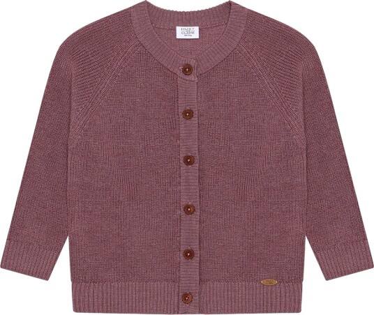Hust and Claire Cardigan  Ull   Strikk   HcCuri   Pale Mauve   Hust and Claire   1 år 80   Cardigan   Rosa