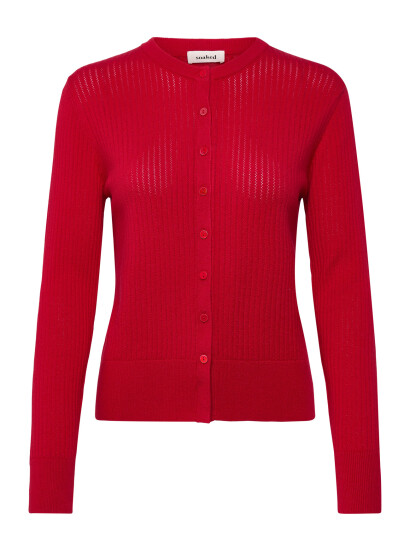 Soaked in Luxury Slspina Cardigan Red XL