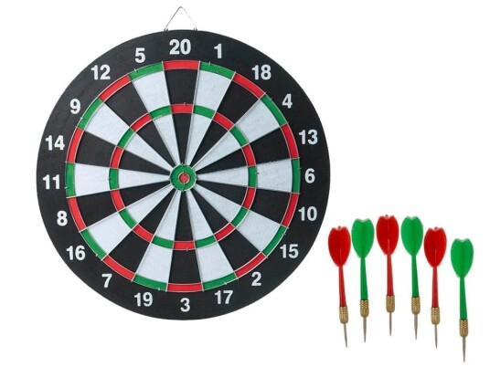 Darttavle med 6 Piler Pilkast Tavle – Dart