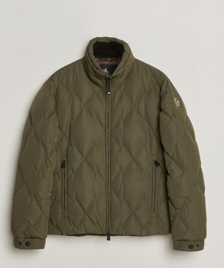 Moncler Grenoble Bramas Quilted Jacket Olive