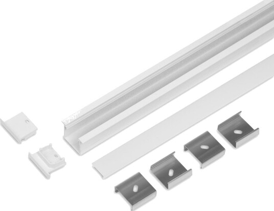 Topmet 2m sett LINEA-IN20 + F CLICK Hvit