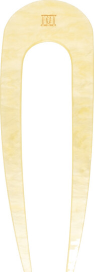 DARK French Hair Pin Pale Yellow 1pcs