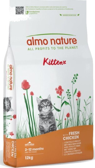 Almo Nature Holistic Tørrfôr Functional Cat Kitten & Ris Kylling 12 kg