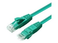 MicroConnect - Koblingskabel - RJ-45 (hann) til RJ-45 (hann) - 7.5 m - 5 mm - UTP - CAT 6a - halogenfri, innendørs, formstøpt, rund, uten hindringer - grønn