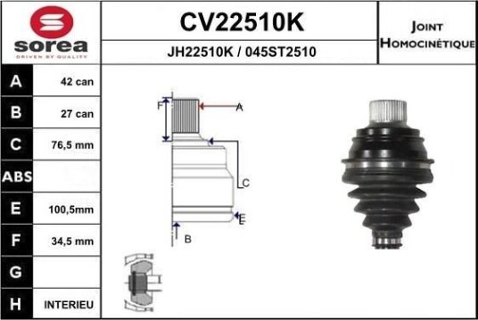 Drivledd EAI CV22510K Drivledd EAI CV22510K