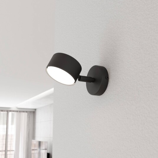 Veggspot Sora utfall 15 cm metall Sora EMIBIG LIGHTING dimbar Sort Stue / spisestue Metall Moderne