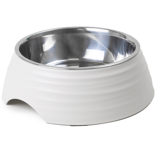 Mat- Og Vannskål Ripple White L 700Ml 22X7.5Cm