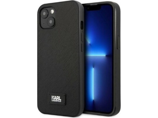 Karl Lagerfeld Karl Lagerfeld Klhcp13msfmp2k Iphone 13 6.1" Hardt Deksel Svart/Svart Saffiano-Plate