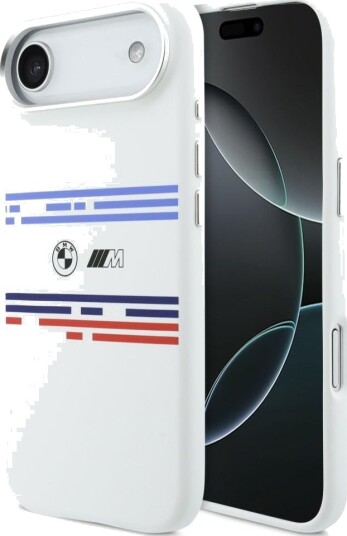 BMW M MagSafe Silikon Etui for iPhone Air - Hvit BMW M MagSafe Silikon Etui for iPhone Air - Hvit