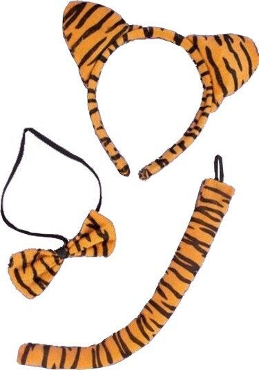 Molly & Rose Kostymer Ører/hale/Sløyfe Tiger Molly & Rose OneSize Kostymer Oransje Svart 4275-NC