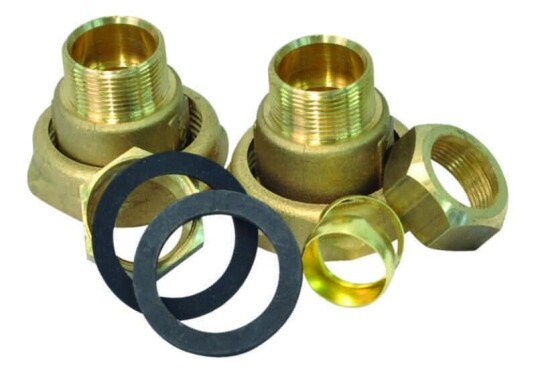 Wilo Unionsett med avstegningsventil 22mm(11/4"x22Cu), m/avst.ventil