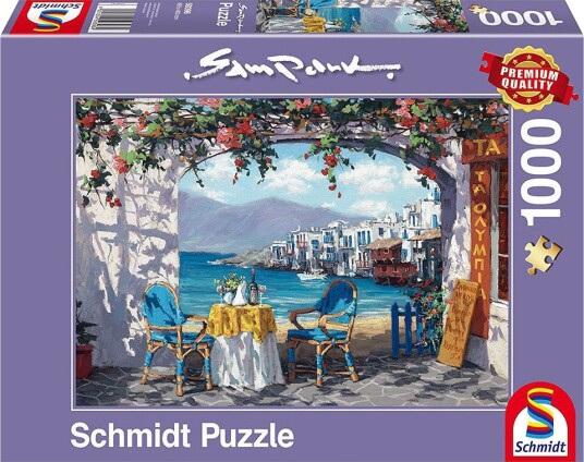 Schmidt Puzzles Sam Park Puslespill 1000 Brikker Rendez-Vous På Mykonos