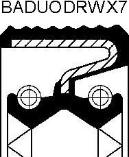 Akseltetningsring, fordelingsgirkasse CORTECO 49358040
