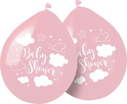Folat Ballonger Baby Shower Ljusrosa 8-pakning 65365