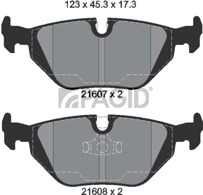 PAGID T1039N Bremseklosser PAGID T1039N Bremseklosser