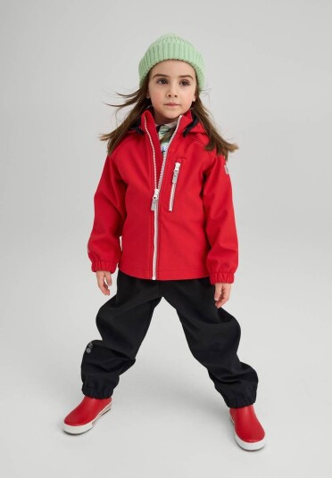 Reima Vantti Softshelljakke Tomato Red 128 Reima Vantti Softshelljakke Tomato Red 128
