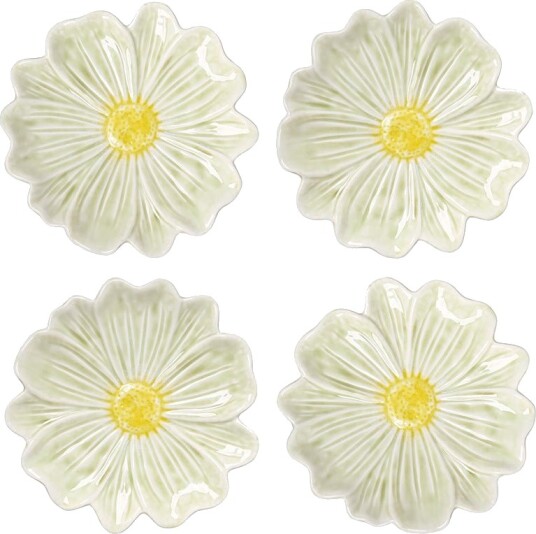 Seasons Spring Collection Tallerken Blomst 21cm Grønn 4pk