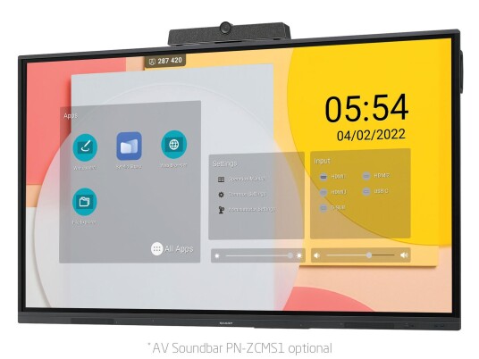 Sharp PN-L752B 75" Interaktiv 4K LCD Skjerm med Wi-Fi