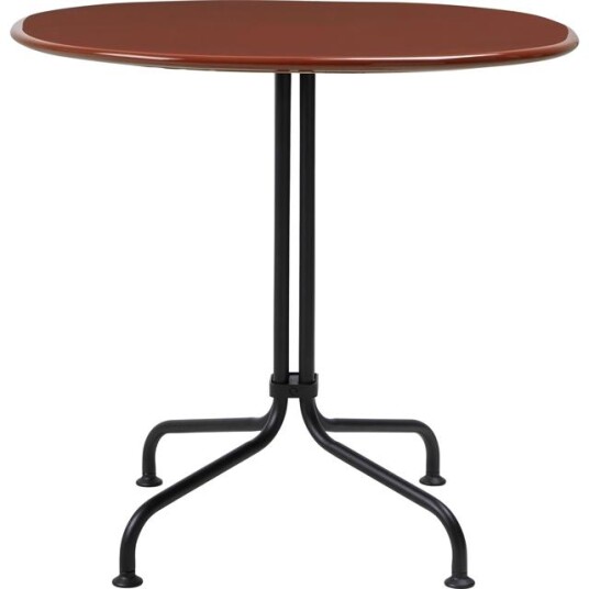 Gubi Carmel Bistro Kafébord 75x75 Matt Sort/ Steinrød Gubi Carmel Bistro Kafébord 75x75 Matt Sort/ Steinrød