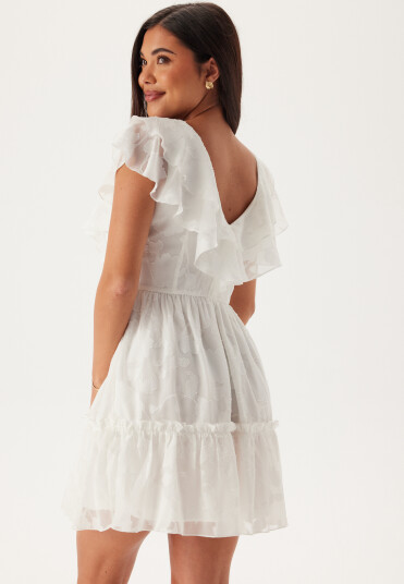 Bubbleroom Occasion Flounce Dress White L
