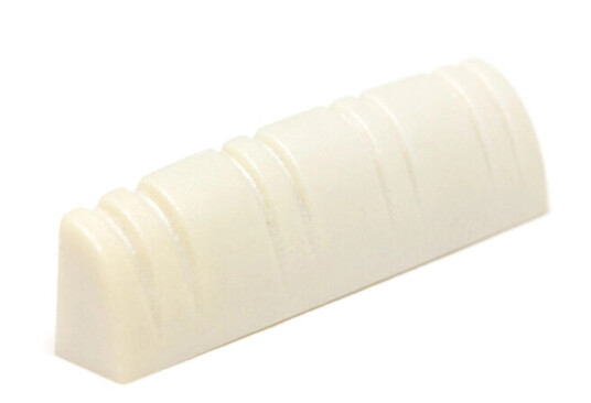 Graph Tech Tusq Pq-1530-L0 - Mandolin Nut, Flat, Slotted, 11/32" Height, Lh