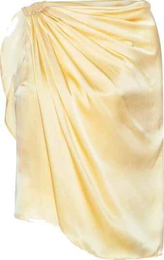 ROTATE Birger Christensen Chiffon Cape Top   Yellow   38