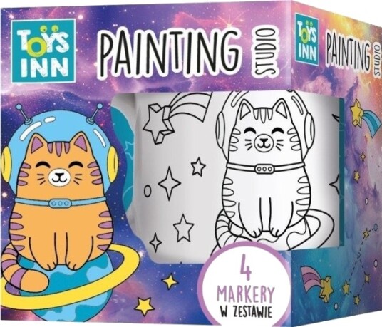 Fargekrus Cat In Space + 4 Tusjer 9384 Stnux