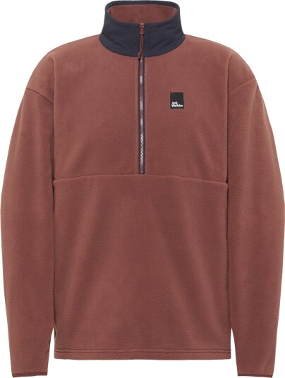 Jack Wolfskin Men"s Sumetro Half Zip Dark Rust 2XL