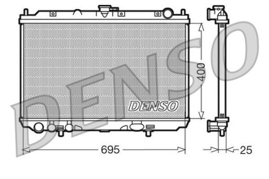 Radiator DENSO DRM46016 Radiator DENSO DRM46016
