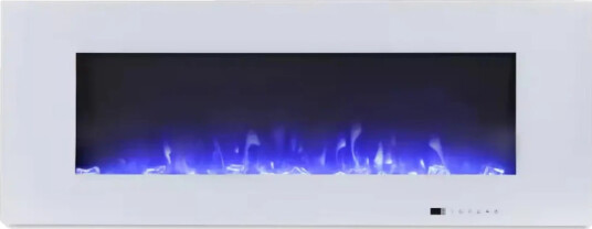 Scandiflames Electric Azurite 127 cm Hvit vegghengt elektrisk peis Hvit