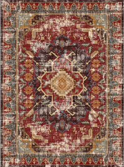 Wilton teppe Idri rød/multi Størrelse: 200 x 280 cm