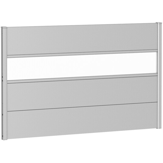 BIOHORT VEGGPANEL FOR LEVEGG AKRYLGLASS 150X90 SØLV METALLIC