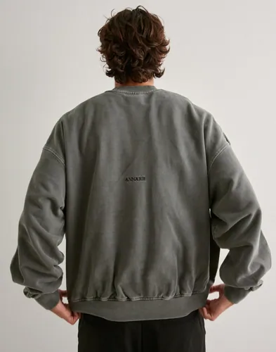 ANNARR Anrhackett Crew Neck Sweat Collegegensere Grå