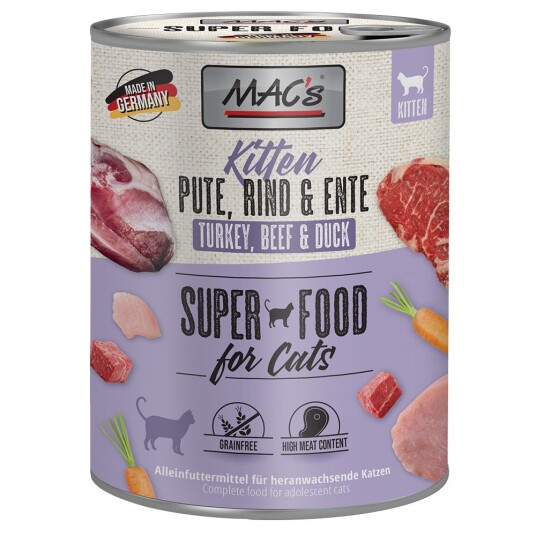 Mac´S Cat 24 X 800 G Kitten Kalkun Okse And