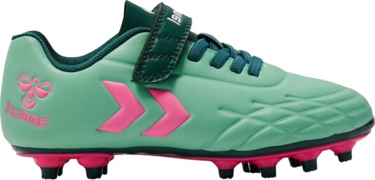 Hummel Fotballsko Top Star F.G. JR June Bug/Rosa Flamme Hummel 38 Fotballsko Grønn