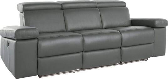 Reclinersofa uten hjørne Loft24 3 seters sofa Rayland Grå