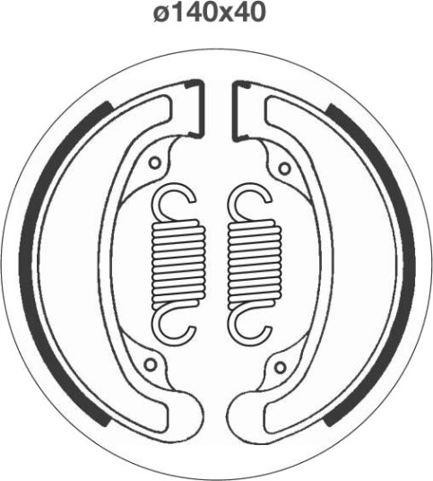 Bremsesko sett sbs 2058