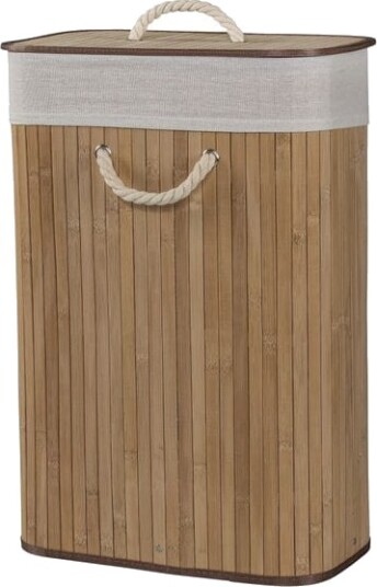 Duschy Bamboo Skittentøyskurv med Lokk Natur