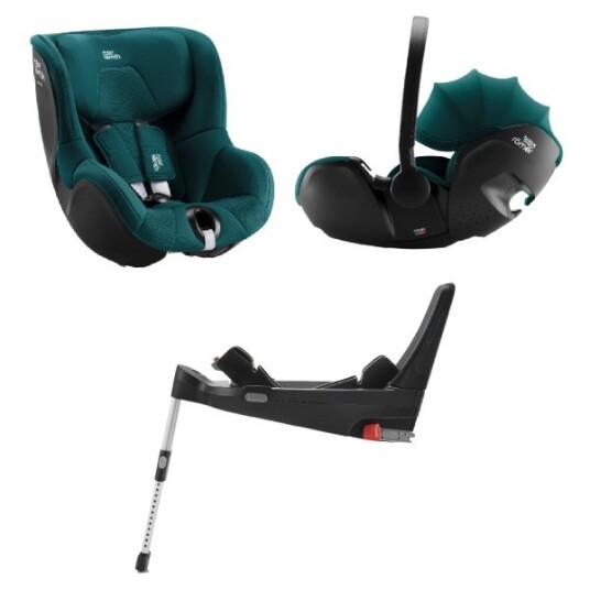 Britax Bilstolpakke 3i1 Baby-Safe 5Z2 Dualfix 5Z & Flex Base 5Z Atlantic Green