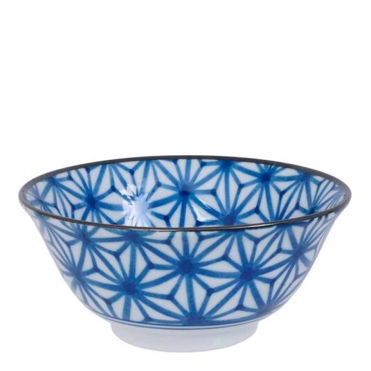 Tokyo Design Studio Mixed bowls skål 15x7 cm blå/hvit mønster B Tokyo Design Studio Mixed bowls skål 15x7 cm blå/hvit mønster B