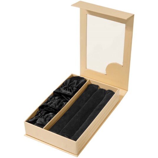 Lenoites Heatless Curling Rods with Caps 3-Pack Set Black Lenoites Heatless Curling Rods with Caps 3-Pack Set Black