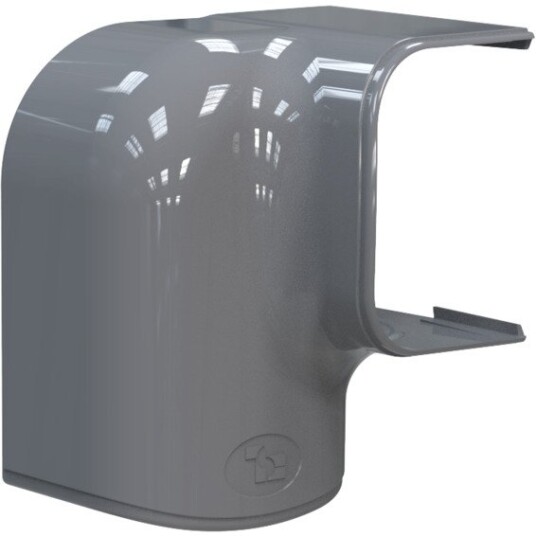 GrøntKlima AS Optima T Bend Høyrevridd MRD75 75 X 56mm Antrasitt Grå