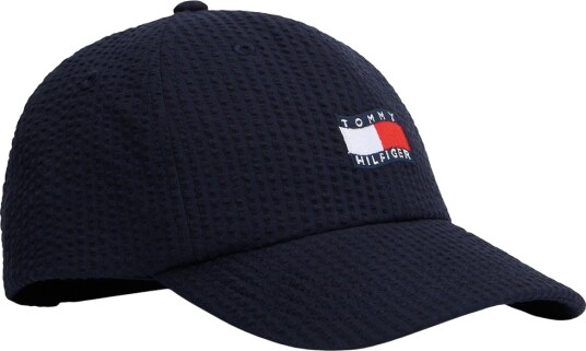Tommy Hilfiger Wavy Flag Seersucker Cap Navy L/XL Tommy Hilfiger Wavy Flag Seersucker Cap Navy L/XL