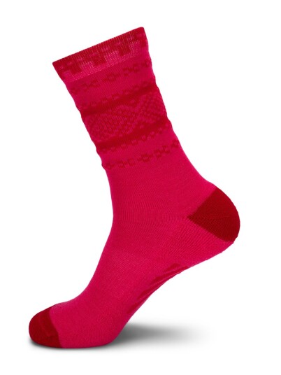 Dale Of Norway Cortina Sock Pink Red M