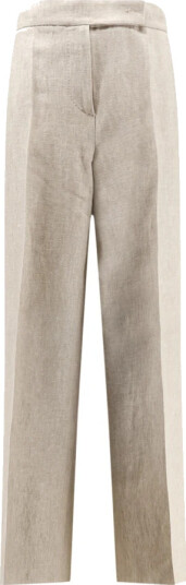 Max Mara Dame Bukser Beige L, Max Mara Dame Bukser Beige L,
