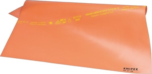 Knipex 98 67 05 VDE-godkjent elektriker gummimatte for strømførede deler 500 x 500 mm Knipex 98 67 05 VDE-godkjent elektriker gummimatte for strømførede deler 500 x 500 mm