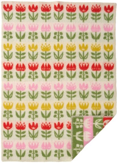 Klippan Yllefabrik Tulip babyteppe 65x90 cm Multi