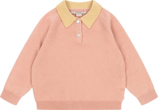 Konges Sløjd Poloskjorte Strikk Ull Base Mellow Rose Konges Sløjd 2 år (92) Polo Rosa