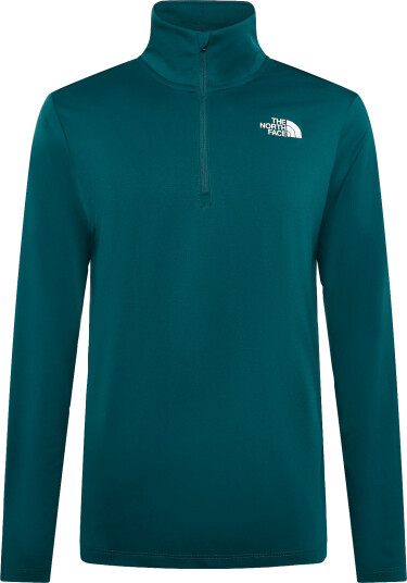 The North Face M 24/7 1/4 Zip Tee   Green   S
