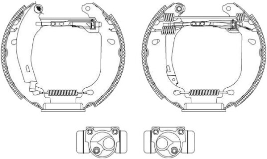Bremsesett, trommebremse HELLA 8DB 355 003-761
